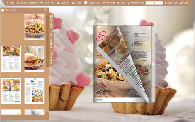 Delicious Cake Page Flipping Themes 1.0 full